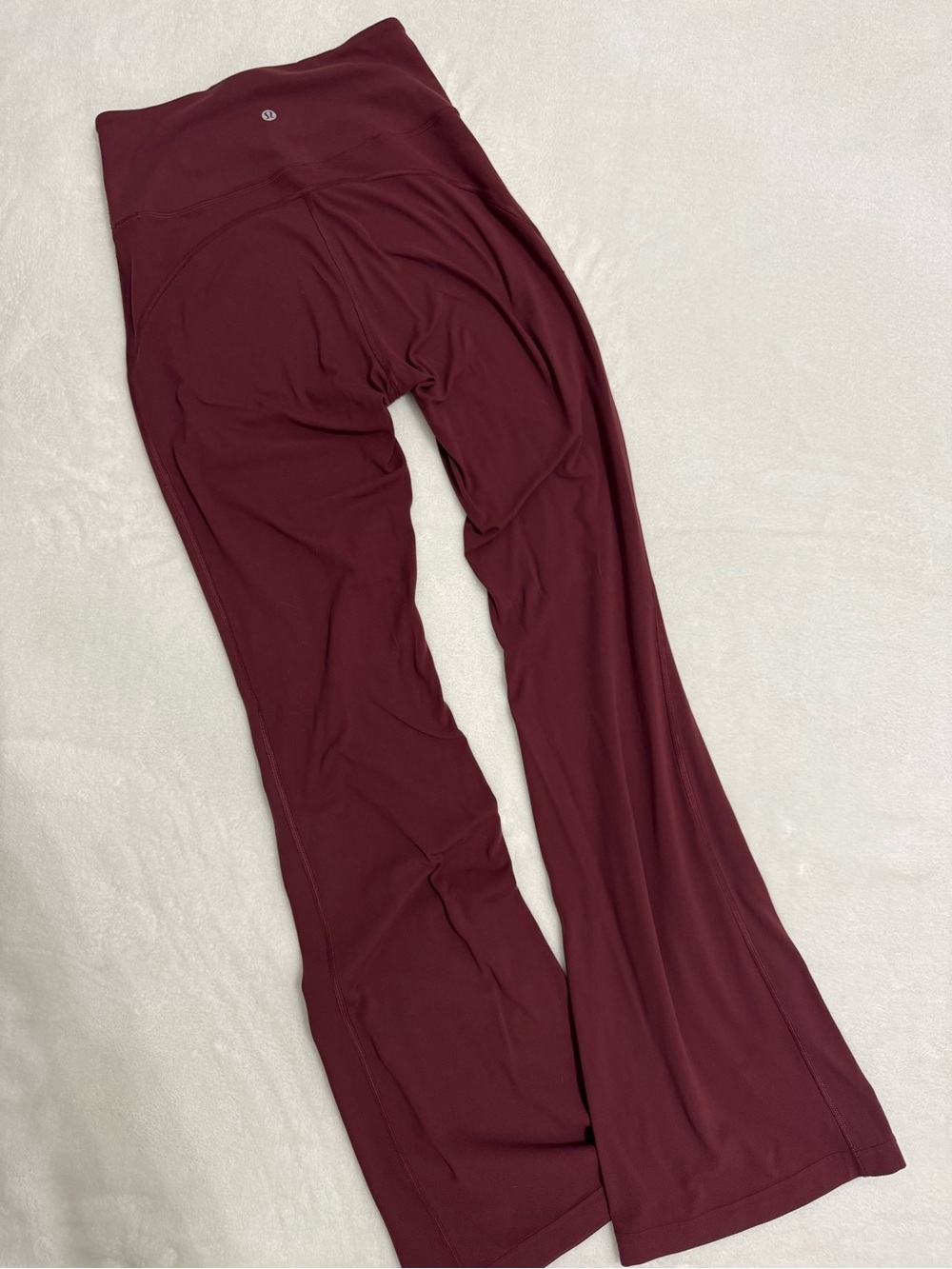 lululemon athletica Burgundy Flare High-Rise Yoga Pants